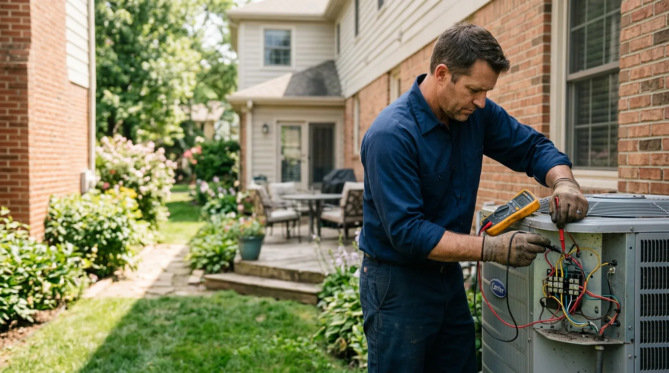 HVAC technician working near West Hartford, CT